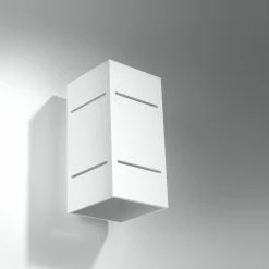 LHG Lights LED Wandleuchte, weiß, modern, rechteckig, Up & Down, 20cm hoch -Wandleuchten Verkaufsladen led wandleuchtewei modernrechteckig down20cm 1343992 lhg 134399