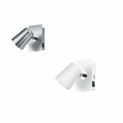 Trio LED Wandstrahler Narcos - Nickel matt oder Weiß