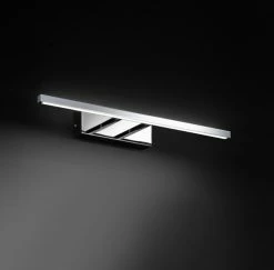 Fischer & Honsel LED-Bilderleuchte, Chrom glanzend, schlicht modern, 59,5cm o. 45,5cm lang