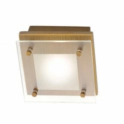 Paul Neuhaus LED-Deckenleuchte in Altmessing - 12 x 12cm
