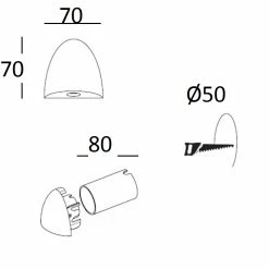 Illumina Astro Lighting LED-Einbau-Wandleuchte, Downlight, Badleuchte, modern, in 2 Farben -Wandleuchten Verkaufsladen ledeinbauwandleuchtedownlightbadleuchtemodernfarben 916681illumina illuminaastrolighting