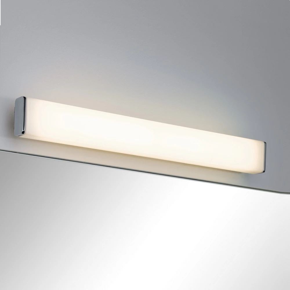 Paulmann LED-Spiegelleuchte Chrom, Weiß/Acryl, IP44 1 Paulmann LED-Spiegelleuchte Chrom, Weiß/Acryl, IP44