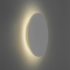 Illumina Astro Lighting LED-Wandleuchte Eclipse rund weiß aus Gips