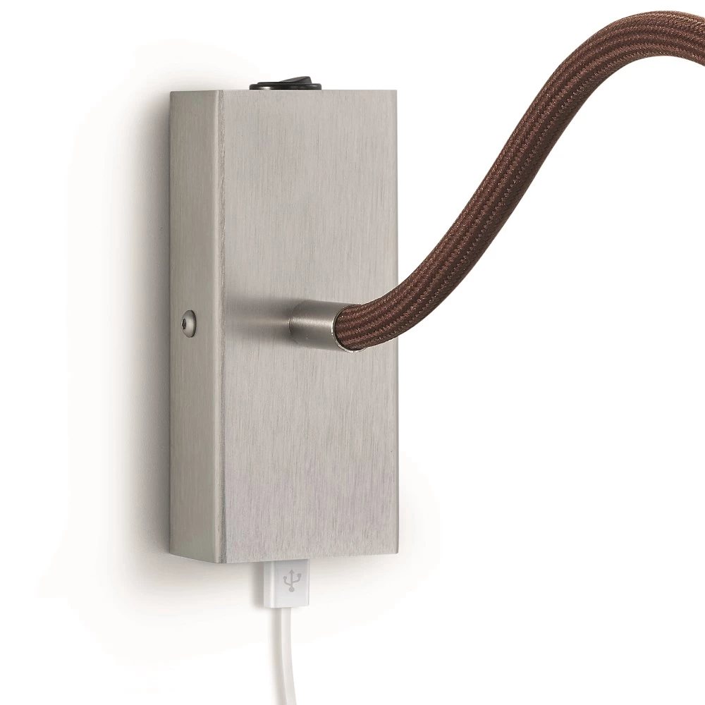 Knapstein LED-Wandleuchte mit USB Port, Flexschlauch 2 Farben 2 Knapstein LED-Wandleuchte mit USB Port, Flexschlauch 2 Farben – Bild 2