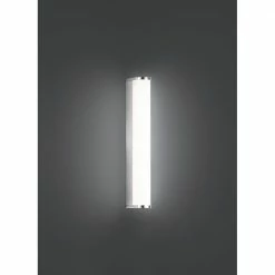 Fischer & Honsel LED-Wandleuchte Linienlampe, Spiegelleuchte Badezimmer IP44 chrom, inkl. 1x LED 6 Watt warmweiß
