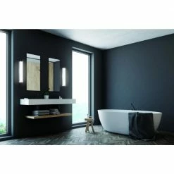 Fischer & Honsel LED-Wandleuchte Linienlampe, Spiegelleuchte Badezimmer IP44 chrom, inkl. 1x LED 6 Watt warmweiß -Wandleuchten Verkaufsladen ledwandleuchte linienlampespiegelleuchte badezimmer ip44 Baabe30122Milieu fischerhonsel 30122