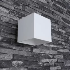 LHG Lights LED-Wandleuchte Quad 1 Aluminium weiß -Wandleuchten Verkaufsladen ledwandleuchte quadaluminium wei 1313186 lhg 131318