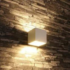 LHG Lights LED-Wandleuchte Quad 1 Aluminium weiß -Wandleuchten Verkaufsladen ledwandleuchte quadaluminium wei 1313189 lhg 131318