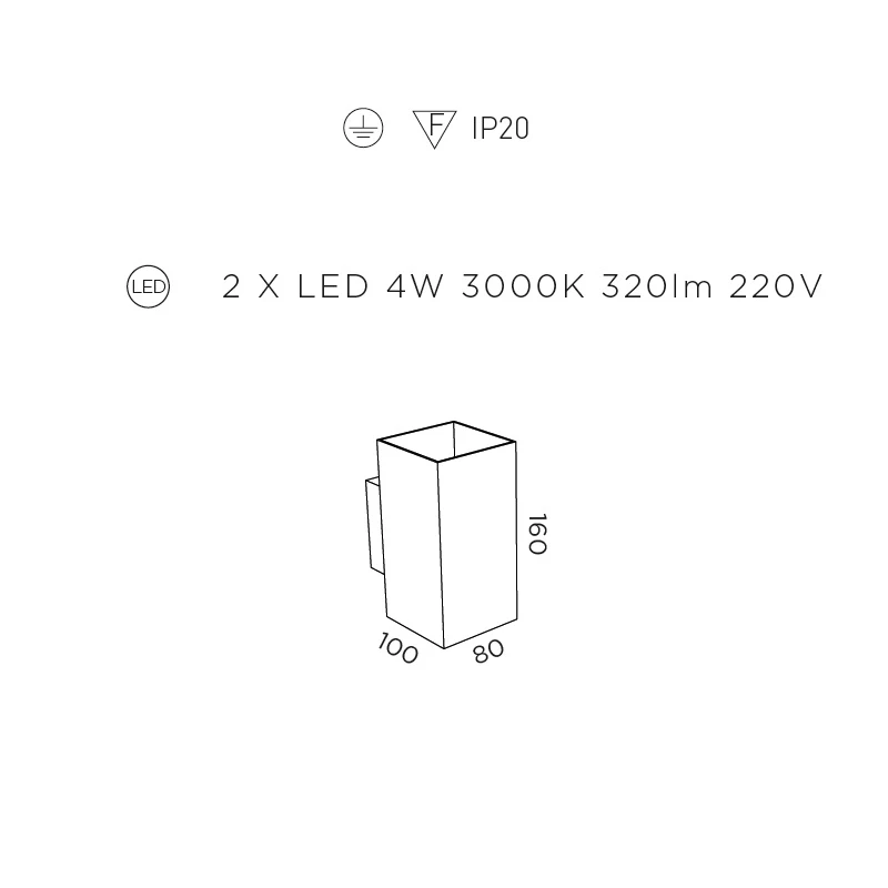 Pujol LED-Wandleuchte in Weiß oder Chrom , 2x4Watt LED 3000K, 320lm 5 Pujol LED-Wandleuchte in Weiß oder Chrom , 2x4Watt LED 3000K, 320lm – Bild 5