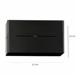 LHG Lights LED-Wandleuchte, schwarz, Up Down, rechteckig, modern, inkl. LED 5 W -Wandleuchten Verkaufsladen ledwandleuchteschwarzdownrechteckigmoderninklledw 1414184 lhg 141800