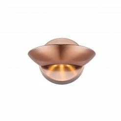 GLOBO LED-Wandleuchte, Wandschale, indirekt, LED warmweiß, 2 Oberflächen -Wandleuchten Verkaufsladen ledwandleuchtewandschaleindirektled warmwei kupfer 76004b1280x1280 globo 76004