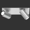 LHG Lights LHG Deckenstrahler mit schwenkbaren Schirmen - 2-flammig - Nickel-matt