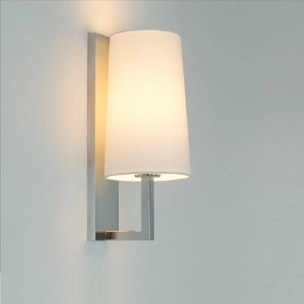 LHG Lights LHG Wandleuchte Riva in Nickelmatt, Schirm weiß 1 LHG Lights LHG Wandleuchte Riva in Nickelmatt, Schirm weiß