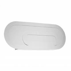 Sollux moderne ovale Wandleuchte mit Glas 2-flammige Wandlampe weiß Akzentbeleuchtung 40 x 4 x 15 cm -Wandleuchten Verkaufsladen moderne ovale wandleuchte mit 0931 1 sollux sl0931