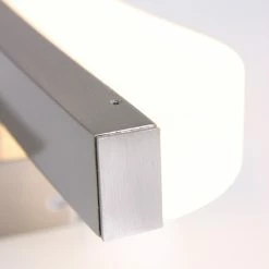 Steinhauer moderne Wandleuchte aus Glas und Metall, silber, mit Direktschalter, längliche Form, inkl. LED 7W -Wandleuchten Verkaufsladen moderne wandleuchte aus glas 7689ST 5 steinhauer 7689st
