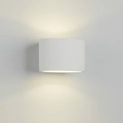 Searchlight Ovale Wandleuchte aus Gips