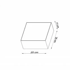 Sollux quadratische E27 Wandleuchte mit Blendschutz Wandlampe aus Stahl schwarz o. weiß o. silber -Wandleuchten Verkaufsladen quadratische e27 wandleuchte mit 0142 10 sollux sl0142