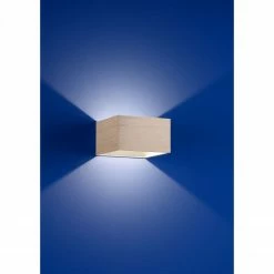 B-Leuchten rechteckige Up and Downlight LED Wandleuchte Wandlampe roségold