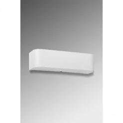 Sollux Rechteckige Up-and Downlight E14 Wandleuchte aus Glas und Stahl mit abgerundet 2-flammige Wandlampe weiß 45 x 12 -Wandleuchten Verkaufsladen rechteckige upand downlight e14 0777 2 sollux sl0777