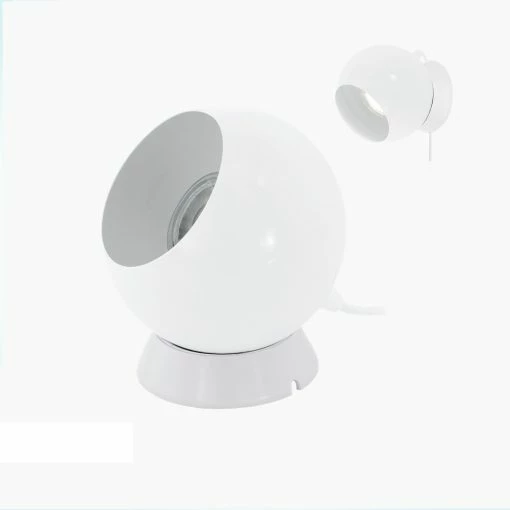 EGLO Retro-Stil LED-Leuchte weiß, 3,3Watt LED, schwenkbar -Wandleuchten Verkaufsladen retrostil ledleuchte wei 33watt 11211301 eglo 94513