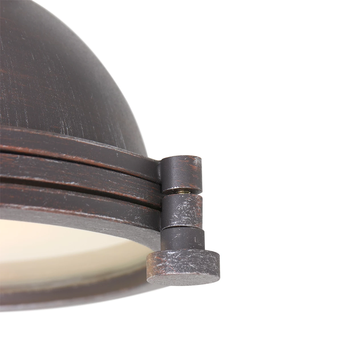 Steinhauer Robuste Wandleuchte im Industrie-Stil, verstellbarer Schirm, braun, mit Schnurschalter, E27 3 Steinhauer Robuste Wandleuchte im Industrie-Stil, verstellbarer Schirm, braun, mit Schnurschalter, E27 – Bild 3