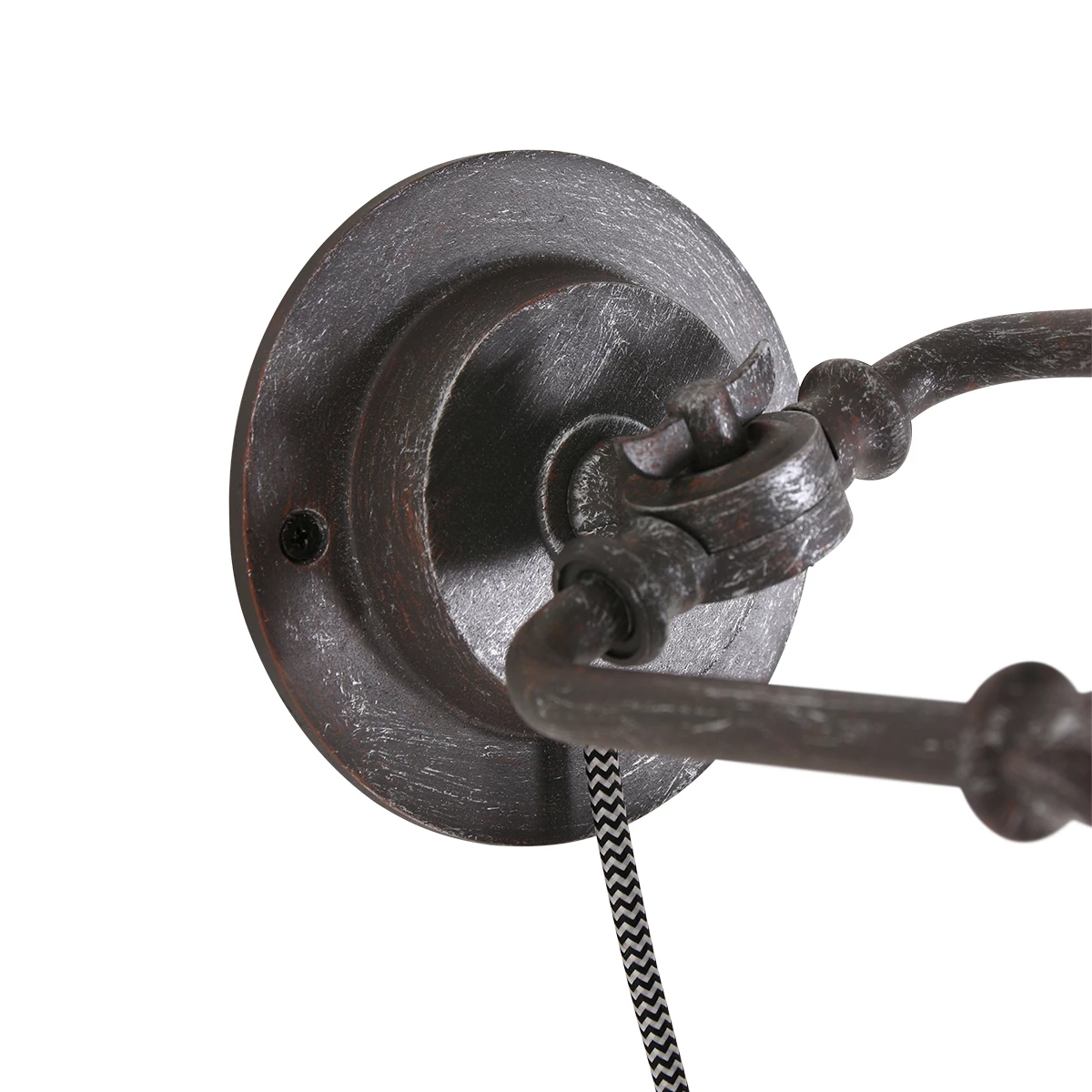 Steinhauer Robuste Wandleuchte im Industrie-Stil, verstellbarer Schirm, braun, mit Schnurschalter, E27 5 Steinhauer Robuste Wandleuchte im Industrie-Stil, verstellbarer Schirm, braun, mit Schnurschalter, E27 – Bild 5