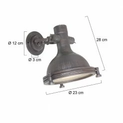 Steinhauer Robuste Wandleuchte im Industrie-Stil, verstellbarer Schirm, braun, mit Schnurschalter, E27 12 Steinhauer Robuste Wandleuchte im Industrie-Stil, verstellbarer Schirm, braun, mit Schnurschalter, E27 -Wandleuchten Verkaufsladen robuste wandleuchte industriestilverstellbarer schirmbraunmit 7967B 7 steinhauer 7967b