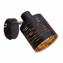 GLOBO runde E14 Wandleuchte Wandschild Wandlampe gold und mit Schalter -Wandleuchten Verkaufsladen runde e14 wandleuchte wandschild 15342 1b1280x1280 globo 153421