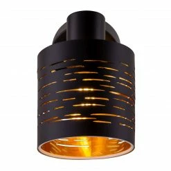 GLOBO runde E14 Wandleuchte Wandschild Wandlampe gold und mit Schalter -Wandleuchten Verkaufsladen runde e14 wandleuchte wandschild 15342 1c1280x1280 globo 153421