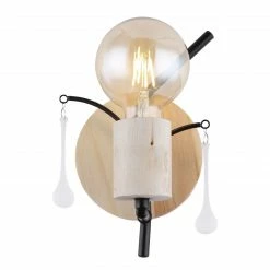 GLOBO runde E27 Wandleuchte aus Holz und Glas stäbe matt Wandschild 3 Arme aufwärts Wandlampe schwarz natur 9 GLOBO runde E27 Wandleuchte aus Holz und Glas stäbe matt Wandschild 3 Arme aufwärts Wandlampe schwarz natur -Wandleuchten Verkaufsladen runde e27 wandleuchte aus 15443Wc1280x1280 globo 15443w