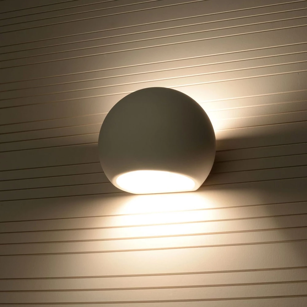 LHG Lights runde Keramik Up & Down Wandleuchte inkl. E27 60W warmweiß , Kugel, Up & Downlight, Wandlampe 4 LHG Lights runde Keramik Up & Down Wandleuchte inkl. E27 60W warmweiß , Kugel, Up & Downlight, Wandlampe – Bild 4