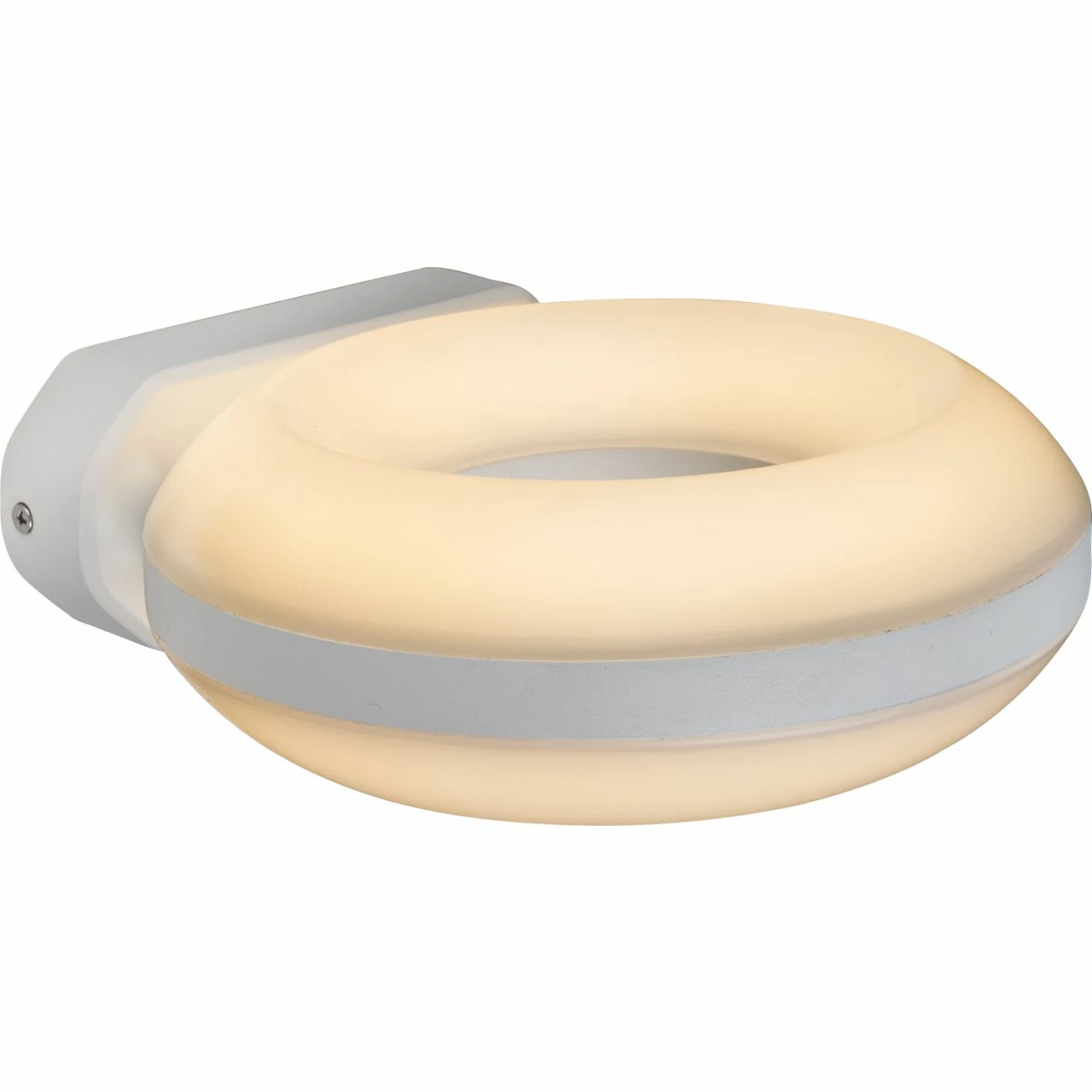 GLOBO runde LED Wandleuchte aus PolycarbonatRing Wandlampe weiß 1 GLOBO runde LED Wandleuchte aus PolycarbonatRing Wandlampe weiß