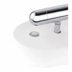 GLOBO runde LED Wandleuchte aus Gips und Glas halb leuchtet aufwärts inkl. 4 tauschbare Gläser in rot grün blau klar Wandlampe weiß Chrom mit Schalter -Wandleuchten Verkaufsladen runde led wandleuchte aus 55010W3e1280x1280 globo 55010w3