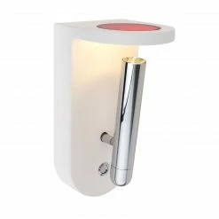 GLOBO runde LED Wandleuchte aus Gips und Glas halb leuchtet aufwärts inkl. 4 tauschbare Gläser in rot grün blau klar Wandlampe weiß Chrom mit Schalter -Wandleuchten Verkaufsladen runde led wandleuchte aus 55010W3f1280x1280 globo 55010w3