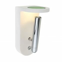 GLOBO runde LED Wandleuchte aus Gips und Glas halb leuchtet aufwärts inkl. 4 tauschbare Gläser in rot grün blau klar Wandlampe weiß Chrom mit Schalter -Wandleuchten Verkaufsladen runde led wandleuchte aus 55010W3g1280x1280 globo 55010w3