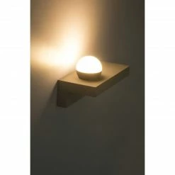 GLOBO runde LED Wandleuchte aus Beton und Acryl länglich mit aufgesetzter Kugel Wandlampe weiß -Wandleuchten Verkaufsladen runde led wandleuchte aus 55011 W3s1280x1280 globo 55011w3