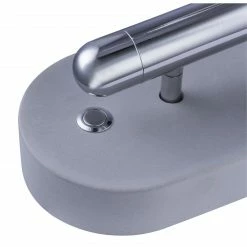 GLOBO runde LED Wandleuchte aus Beton und Glas halb leuchtet aufwärts inkl. 4 tauschbare Gläser in rot grün blau klar Wandlampe grau Chrom mit Schalter -Wandleuchten Verkaufsladen runde led wandleuchte aus 55011W3e1280x1280 globo 55011w3