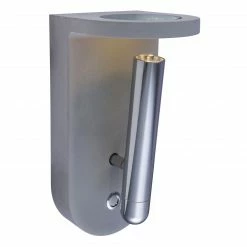 GLOBO runde LED Wandleuchte aus Beton und Glas halb leuchtet aufwärts inkl. 4 tauschbare Gläser in rot grün blau klar Wandlampe grau Chrom mit Schalter -Wandleuchten Verkaufsladen runde led wandleuchte aus 55011W3f1280x1280 globo 55011w3