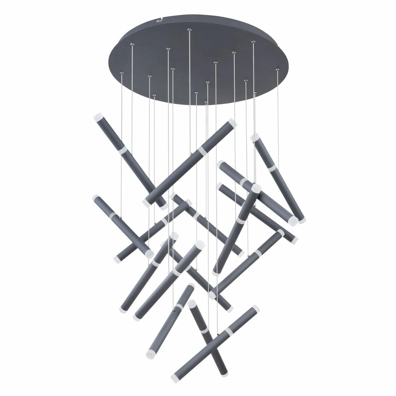 GLOBO runde LED Wandleuchte aus Acryl opal 16 Hänger 3 Stufen über Wandschalter zu schalten Wandlampe graphit und ø 85 cm 3 GLOBO runde LED Wandleuchte aus Acryl opal 16 Hänger 3 Stufen über Wandschalter zu schalten Wandlampe graphit und ø 85 cm – Bild 3