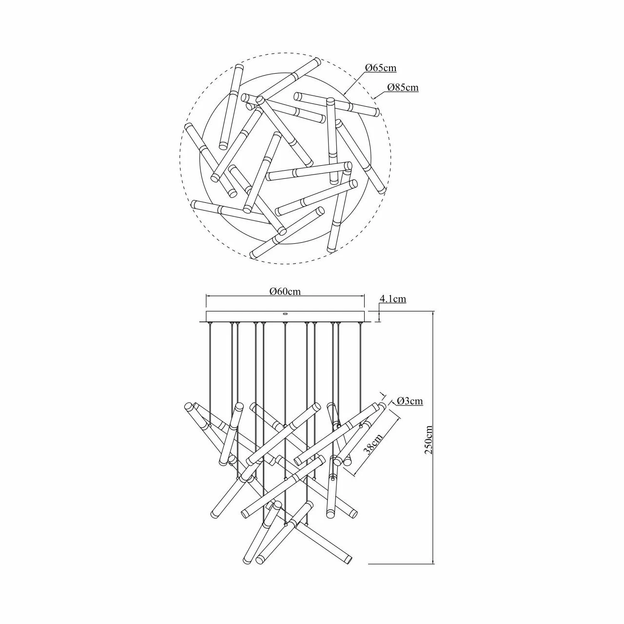 GLOBO runde LED Wandleuchte aus Acryl opal 16 Hänger 3 Stufen über Wandschalter zu schalten Wandlampe graphit und ø 85 cm 2 GLOBO runde LED Wandleuchte aus Acryl opal 16 Hänger 3 Stufen über Wandschalter zu schalten Wandlampe graphit und ø 85 cm – Bild 2