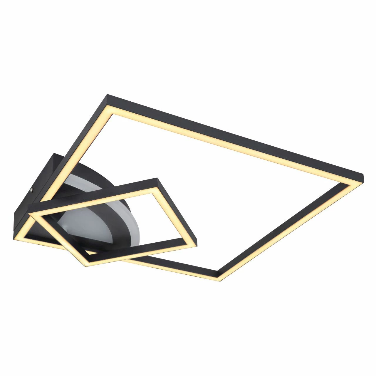 GLOBO runde LED Wandleuchte aus Acryl 2 Quadrate in Ecke er Bogen nach unten 3 Stufen über Wandschalter: außen - innen beide Wandlampe weiß 2 GLOBO runde LED Wandleuchte aus Acryl 2 Quadrate in Ecke er Bogen nach unten 3 Stufen über Wandschalter: außen - innen beide Wandlampe weiß – Bild 2