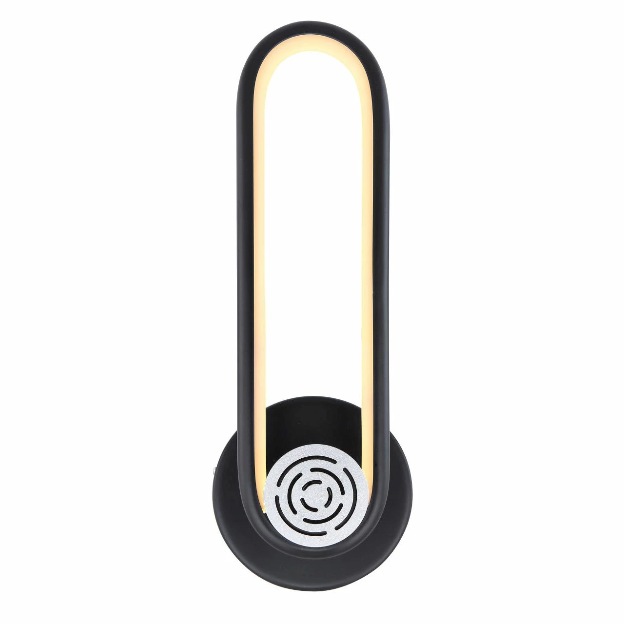 GLOBO runde LED Wandleuchte matt Wandschild oben oval Wandlampe schwarz und silberfarben 5 GLOBO runde LED Wandleuchte matt Wandschild oben oval Wandlampe schwarz und silberfarben – Bild 5