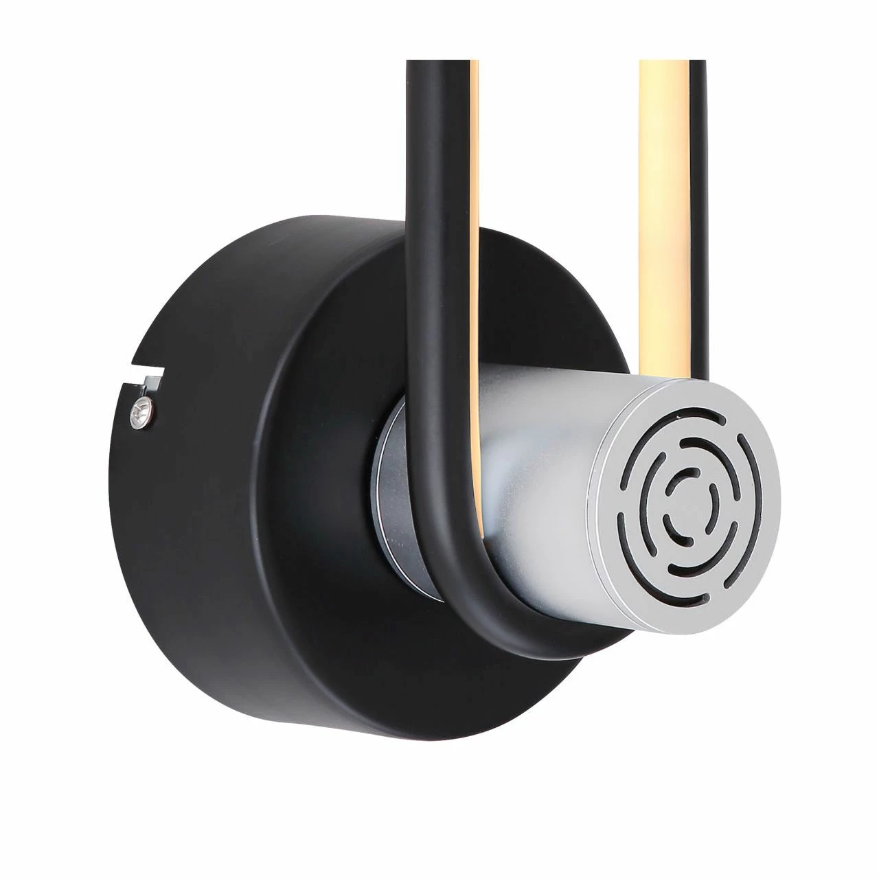 GLOBO runde LED Wandleuchte matt Wandschild oben oval Wandlampe schwarz und silberfarben 2 GLOBO runde LED Wandleuchte matt Wandschild oben oval Wandlampe schwarz und silberfarben – Bild 2