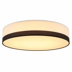 GLOBO runde LED Wandleuchte mit CCT-Lichtfarbsteuerung Retro 3 Stufen über Wandschalter zu schalten Wandlampe schwarz ø 50 cm