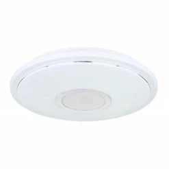 GLOBO runde LED Wandleuchte mit CCT-Lichtfarbsteuerung aus Acryl und Chrom ring Sternenhimmelüber Wandschalter schaltbarLautsprecher3W Wandlampe weiß ø 40 cm -Wandleuchten Verkaufsladen runde led wandleuchte mit 41386 16Lg1280x1280 globo 4138616l