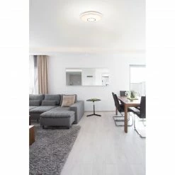 GLOBO runde LED Wandleuchte mit CCT-Lichtfarbsteuerung aus Acryl und Chrom ring Sternenhimmel Dekor über Wandschalter schaltbar Wandlampe weiß ø 40 cm 9 GLOBO runde LED Wandleuchte mit CCT-Lichtfarbsteuerung aus Acryl und Chrom ring Sternenhimmel Dekor über Wandschalter schaltbar Wandlampe weiß ø 40 cm -Wandleuchten Verkaufsladen runde led wandleuchte mit 41386 16am1280x1280 globo 4138616