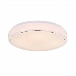 GLOBO runde LED Wandleuchte mit CCT-Lichtfarbsteuerung & Memory Funktion aus Chrom ring CCT über Wandschalter Wandlampe weiß ø 375 cm