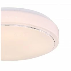 GLOBO runde LED Wandleuchte mit CCT-Lichtfarbsteuerung & Memory Funktion aus Chrom ring CCT über Wandschalter Wandlampe weiß ø 375 cm -Wandleuchten Verkaufsladen runde led wandleuchte mit 48408 24e1280x1280 globo 4840824