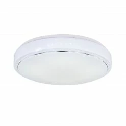 GLOBO runde LED Wandleuchte mit CCT-Lichtfarbsteuerung & Memory Funktion aus Chrom ring CCT über Wandschalter Wandlampe weiß ø 375 cm -Wandleuchten Verkaufsladen runde led wandleuchte mit 48408 24g1280x1280 globo 4840824