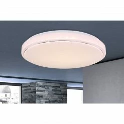 GLOBO runde LED Wandleuchte mit CCT-Lichtfarbsteuerung & Memory Funktion aus Chrom ring Sternenhimmel Decor CCT über Wandschalter Wandlampe weiß ø 49 cm -Wandleuchten Verkaufsladen runde led wandleuchte mit 48408 32am1280x1280 globo 4840832